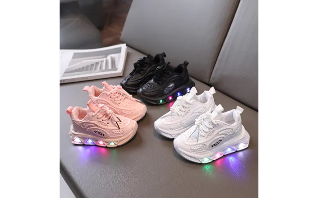 New Fashionable Sports Glow Spring Autumn Breathable Casual With Lights For Small And Medium Children Lightweight Soft
