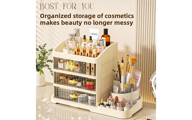 New High-grade Cosmetics Box Dressing Table Skin Care Products Storage Rack Dormitory Desktop Drawer