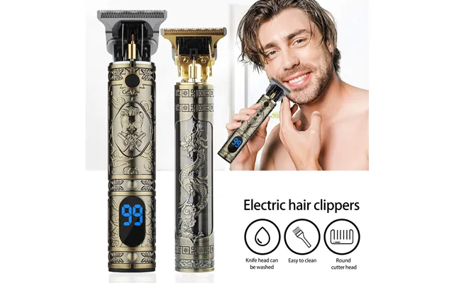 New In Vintage T9 0mm Hair Cutting Machine Trimmer Cordless Hair Finishing Beard Clipper For Men Electric Shaver Razors 