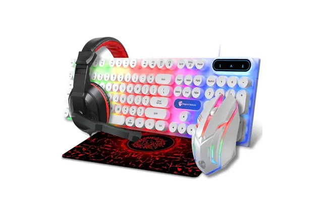 New Luminous Keyboard Mouse Headset Mouse Pad Three- And Four-piece Gaming Esports Set