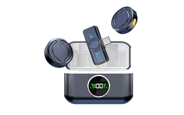 New Q81 Wireless Collar Microphone One To Two With Charging Compartment Douyin Live Broadcast Intelligent Noise Reductio