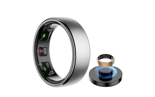 New R10 Men Women Heart Rate Blood Oxygen Monitor Multi-sport Mode Ip68 & 5atm Waterproof Smart Ring For Android Ios
