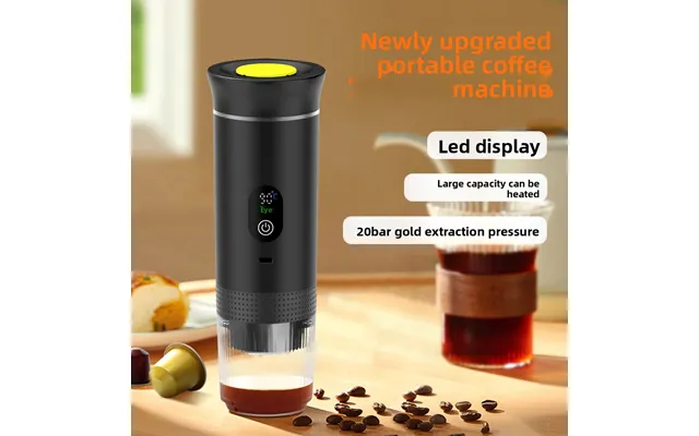 New Rechargeable Italian-style Espresso Capsule Machine - Portable Outdoor Heated Coffee Maker