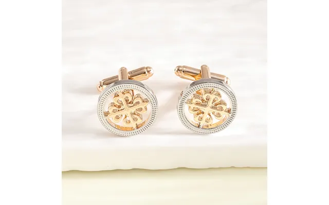 New Two Color Round Cufflinks Men French Business Shirt Cufflinks
