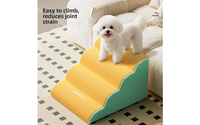 Non Slip Pet Ramp Stairs Wear Resistant Washable Sponge Steps For All Seasons Auxiliary Climbing Ladder For Elderly Cats