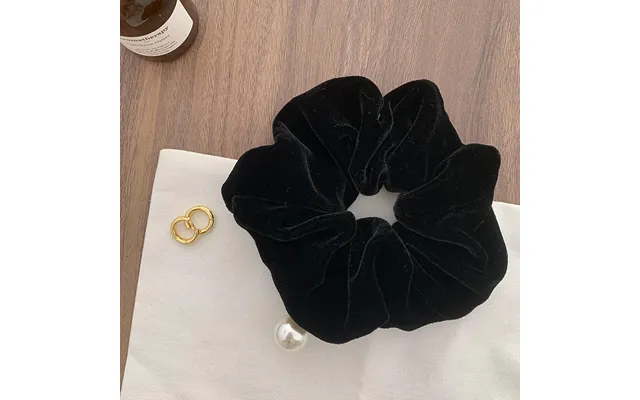 Oh Mo The Advanced Sense Of Real Silk Pearl Hair Ring Headdress Sausage Ring Hair Tie Hair Accessories Back Head Updo Ha