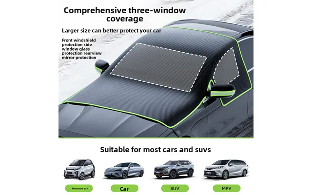 Oxford Cloth Snow Front Windshield Anti-freeze Anti-frost Anti-snow Half Winter Car Cover