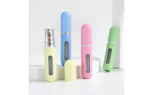 Perfume Accessories Candy Color 5ml Bottom Direct Filling Perfume Bottle Self Pump Spray Bottle Aluminum Press Punch Per