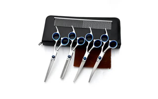 Pet Beauty Scissors Professional Hair Trimming Set Bending Teeth Trimmers Teddy Dog's Own Hair Trimming Tools