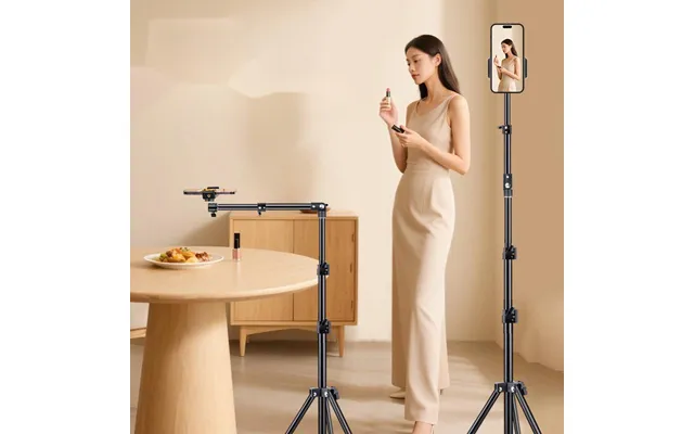 Phone Live Streaming Shooting Floor Photo Selfie Overhead Shot Anchor Tripod Extendable Stand