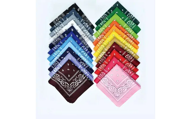 Polyester Paisley Cashew Flower Square Scarf Hip Hop Outdoor Cycling Bandana Headscarf