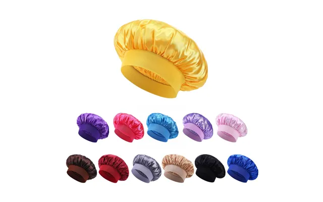 Popular Wide Brimmed Headband Elastic Sleeping Cap Satin Confinement Chemotherapy Cap Wide Brimmed Beauty Salon Hair Car