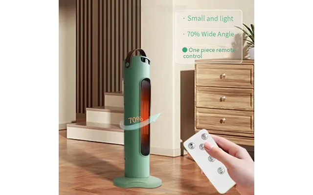 Portable Electric Space Heater With Remote Control - Fast Heating