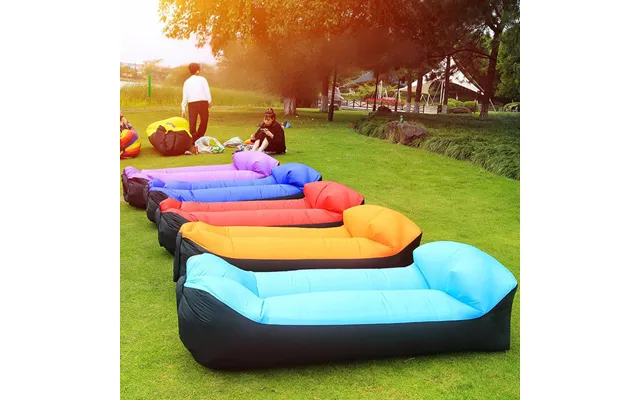 Portable Inflatable Lounger Camping Air Sofa Beach Mat Quick Inflation Lightweight Supports 300lbs