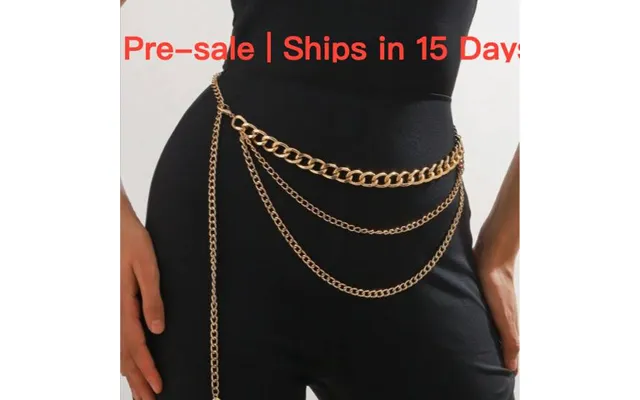 Pre-sale Ships In 15 Days Women's Metal Waist Chain Waist Chain Wave Metal Chain Cute Waist Chain Waist Accessories