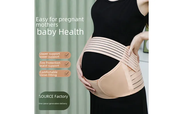 Pregnant Women's Abdominal Care Belt Three-piece Set Elastic Breathable Adjustable Waist Support Prenatal Pessary