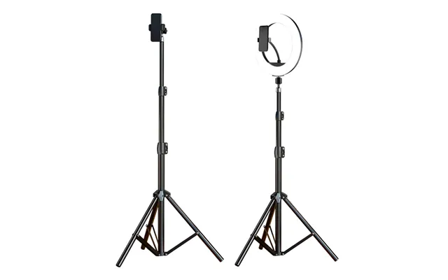 Premium Carbon Steel Phone Tripod Stand With Sandblasted Finish Adjustable Height 1