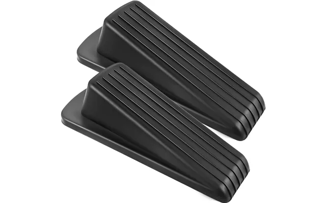 Premium Door Stopper - Stackable Rubber Wedge Carpet Friendly Sturdy