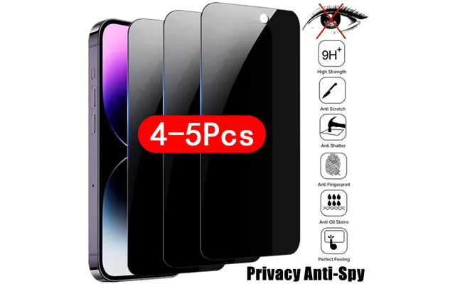 Privacy Screen Protectors For Iphone 17 16 15 14 13 Pro Max 15plus 16e 13mini 7 8 Plus 17air Anti-spy Tempered Glass For