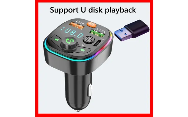 Private Charger T30 Bluetooth Compatible Fm Playback Phone Hands-free Lossless Sound Quality Car Cigarette Lighter Fast