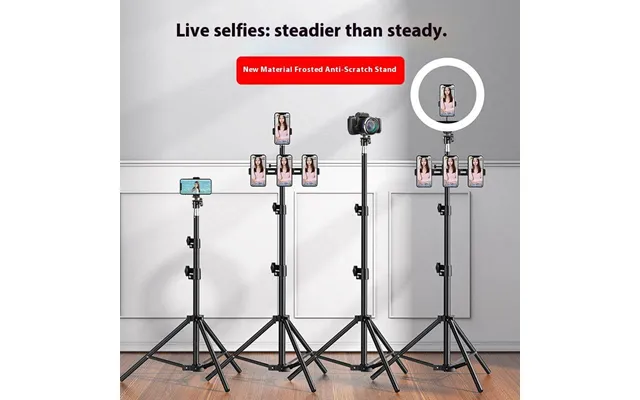 Professional Adjustable Phone Tripod Stand - 1.7m 2.1m Heavy-duty Alloy Live Streaming Kit With Remote