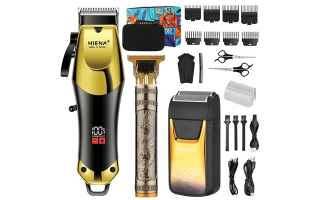 Professional Cordless Hair Clipper Lcd Display - 3h Runtime
