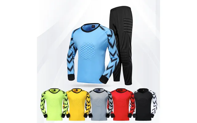Professional Goalkeeper Jersey Set With Sponge Padding - Long Sleeve Football Keeper Uniform For Adults & Youth Multiple