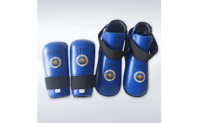Professional Itf Taekwondo Sparring Gloves & Ankle Guards Set Breathable Foam Padding For Hands - Wrists & Feet