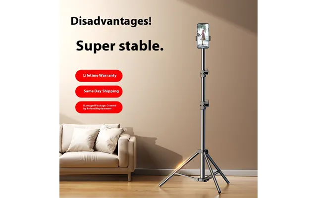 Professional Phone Tripod Stand Adjustable Height 0.55m 1.7m 2