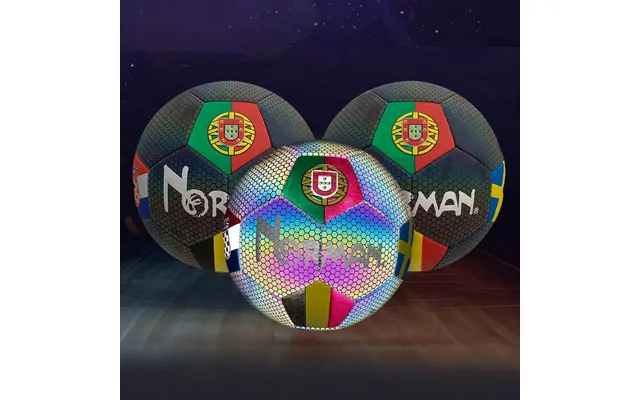 Professional Stitched Soccer Balls Set - Size 5 Reflective & Glow-in-the-dark For School Training Size 4 Match Football