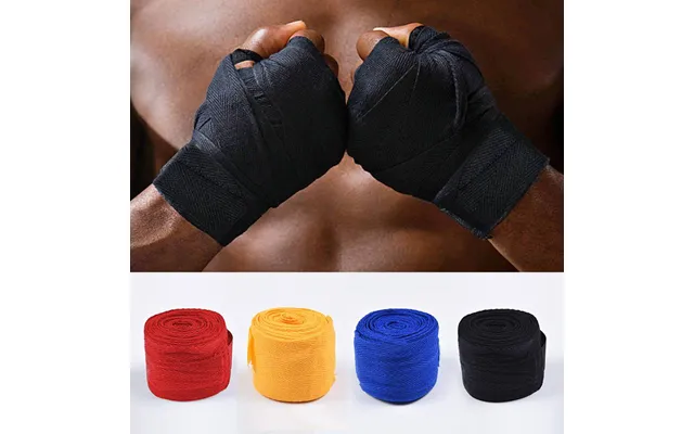 Professional Training Pure Cotton Boxing Bandage Sports Fitness Resistance Band Sweat-absorbing Elastic Handguard Assist
