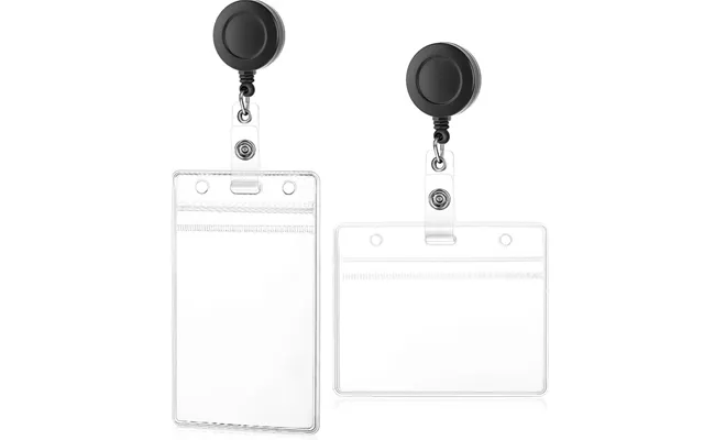 Pvc Waterproof Id Card Holder Id Lanyard Easy To Pull Buckle Retractable Easy To Pull Badge Buckle