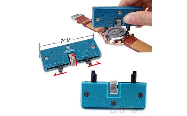 Qianbihe Adjustable Watch Back Case Cover Opener Remover Screw Wrench Repair Kit Tool