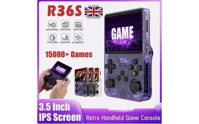 R36s Retro Handheld Console -3.5' Ips, Linux, R36s Pro -15,000 Games - Uk Stock