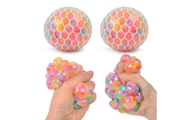 Rainbow Sensory Stress Relief Ball Squishy 3d Fidget Toys Adults Kids Anti-anxiety Silent Non-toxic Toy For Office