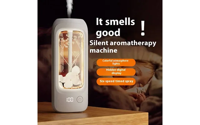Rechargeable Aroma Diffuser With Digital Display - Automatic Air Freshener For Home, Office, Hotel & Bathroom, 12h Batte
