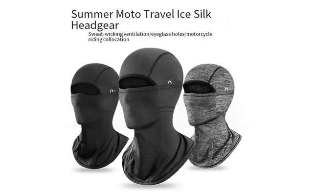 Riding Sun Protection Headgear Motorcycle Full Face Mask Scarf Ice Silk Spring And Summer Windproof Mask For Men And Wom