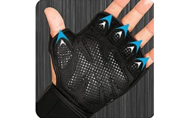 Sale Leather Thickened Silicone Cycling Fitness Weightlifting Half-finger Gloves With Wrist Guard