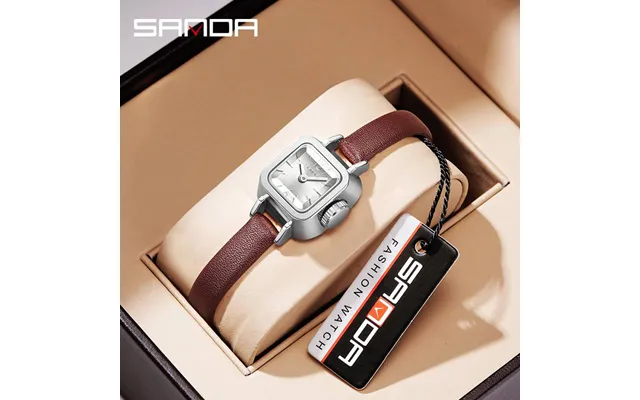 Sanda Ladies Watch Square Quartz Watch Fashion Simple Waterproof Women's Belt Watch
