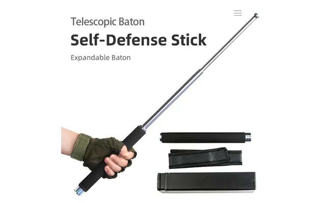Self-defense Police Stick Tactical Stick Spring Stick - One-click Stick Outdoor Portable Car Retractable Stick