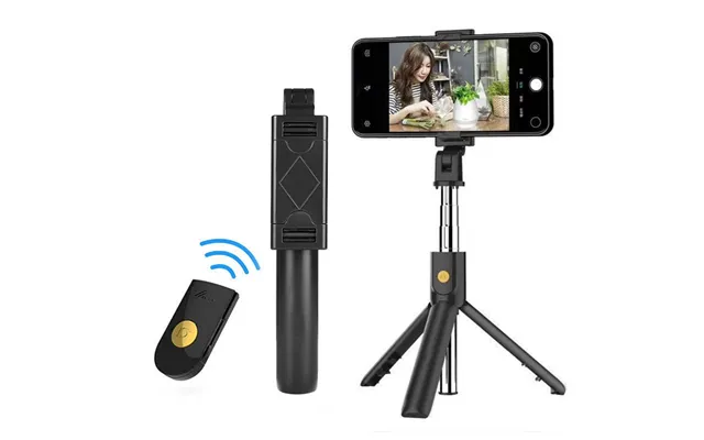 Selfie Stick Degree Photo Holder Lengthened Tripod Live Broadcast Support All Mobile Phones Bluetooth Remote Control