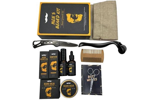Shaving & Hair Removal Beard Balm Beard Comb Beard Knife Comb Growth Set Beard Growth Micro Needle Roller Beard Care