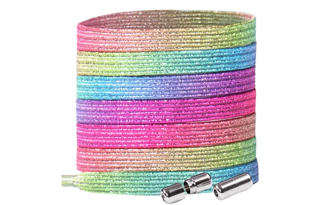 Shoe Accessories Capsule Buckle Colorful Elastic Free Tie Elastic Flat Children's Sports Free Tie Fixed Artifact