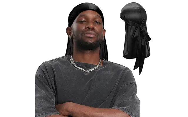 Silky Durag Headwear Stretchy Long-tail Bandana For Dance Cycling 12 Colors