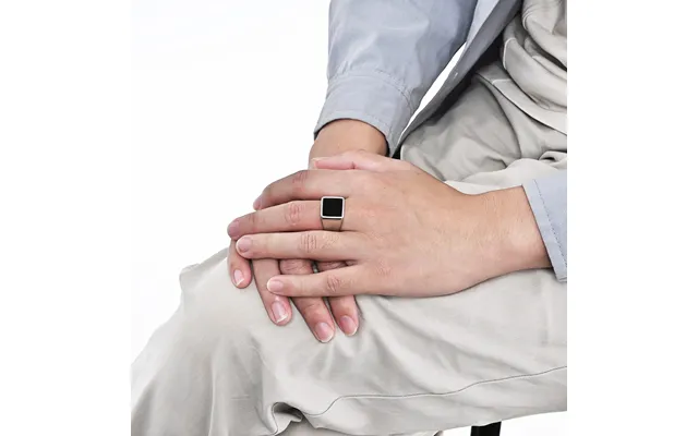 Simple Geometric Seal Titanium Steel Ring Ring Men's Cold Style High End Temperament Personality Jewelry