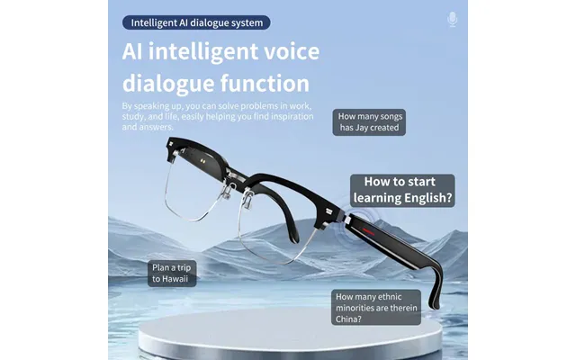 Smart Glasses Smart Ai Translation Bluetooth Glasses 100 Languages Real Time Translation Ai Glasses Listening To Music A