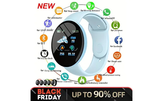 Smart Watch Heart Rate Pressure Blood Oxygen Fiess Tracker Exercise Step Mileage Caller Information Reminder Suitable