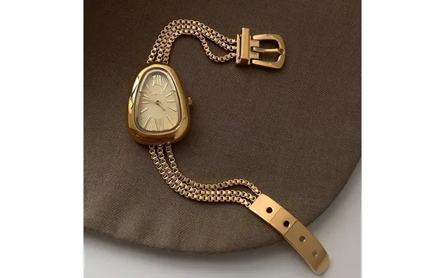 Snakehead Watch Premium Retro Fringe Chain Women's Quartz Women's Watch Gold