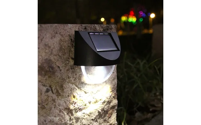 Solar Fence Lights Outdoor - Waterproof Garden Wall Lights For Steps, Balcony, Pathway, Villa