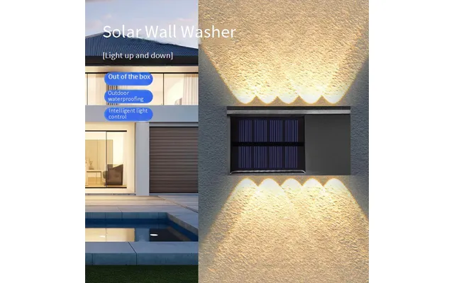 Solar Wall Lights Outdoor - Waterproof Garden Lights For Home